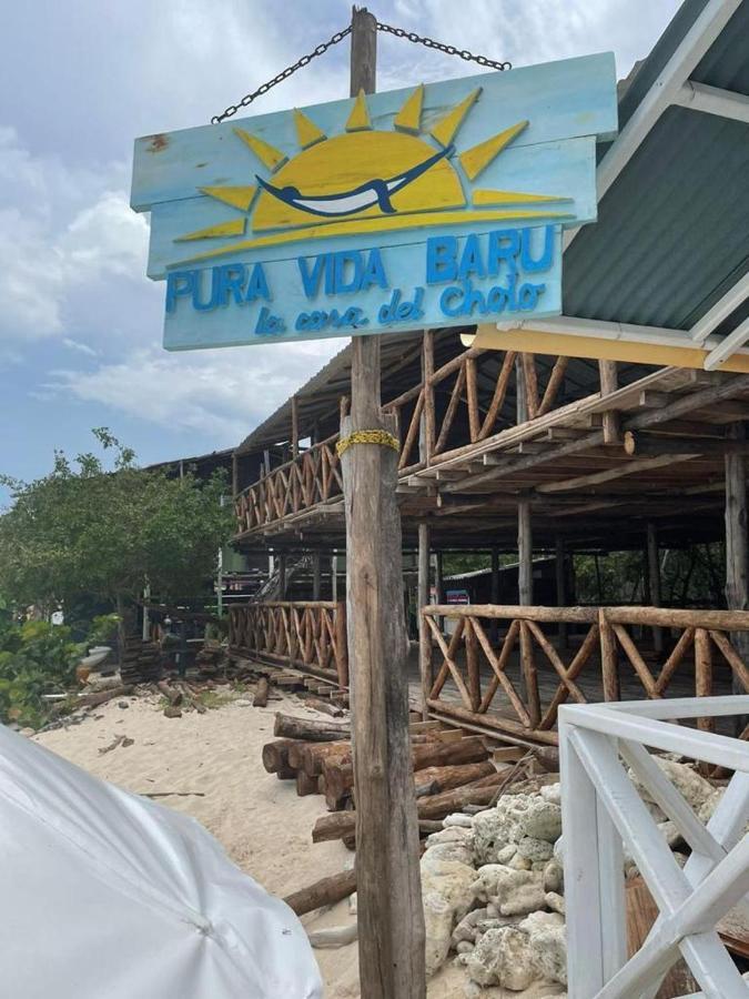Отель Pura Vida Baru - La Casa Del Cholo Пендалес Экстерьер фото